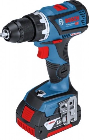 Аккумуляторная дрель-шуруповерт BOSCH GSR 18 V-60 C бесщеточная [06019G1100] 2х5,0 Ач, L-Boxx