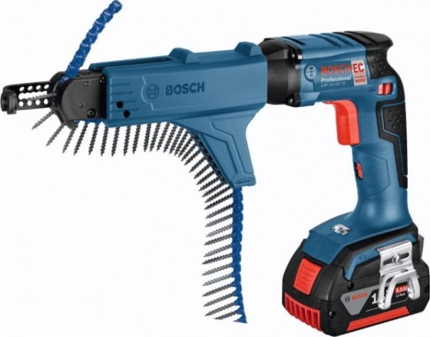 Аккумуляторная дрель-шуруповерт BOSCH GSR 18 V-EC TE с насадкой MAG 55 [06019C8006] 2х4,0 Ач