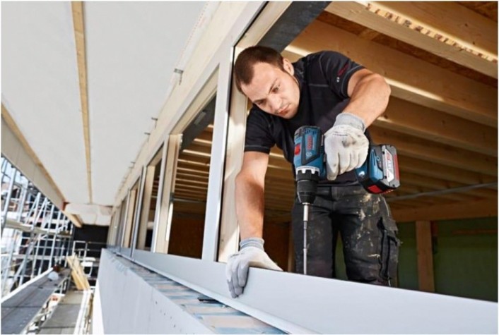 Аккумуляторная дрель-шуруповерт BOSCH GSR 18 V-EС без АКБ и ЗУ [06019E8100] вкладыш для L-Boxx