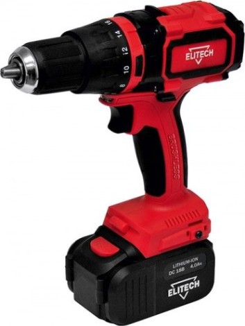 Аккумуляторная дрель-шуруповерт ELITECH ДА 18 УБЛ2 ударная (4,0А.ч.) [191609]