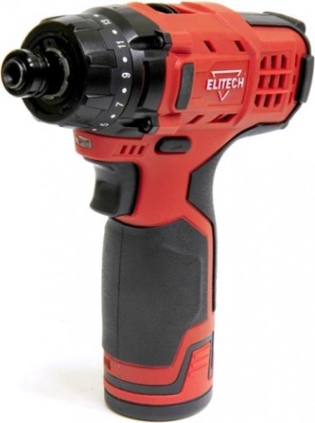 Аккумуляторная дрель-шуруповерт ELITECH ША 10,8ЛК2 (1,5Ач) [180929]