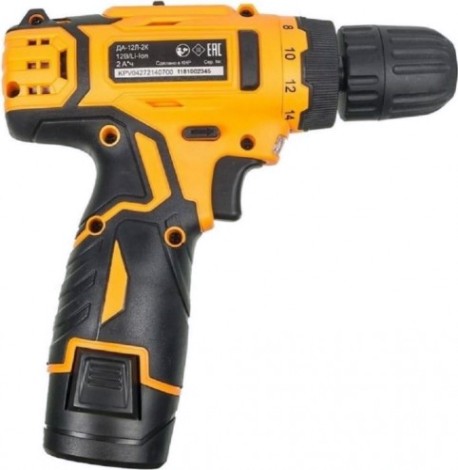 Аккумуляторная дрель-шуруповерт ВИХРЬ ДА-12Л-2К [72/14/7]