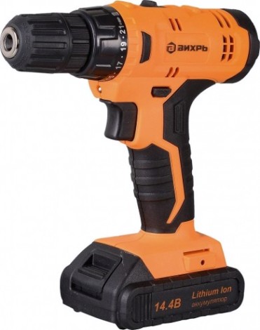 Аккумуляторная дрель-шуруповерт ВИХРЬ ДА-14,4Л-2 [72/14/15]