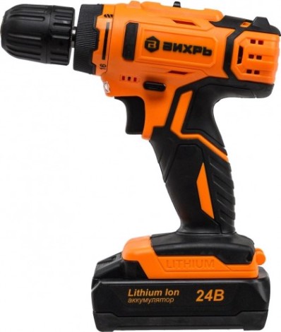 Аккумуляторная дрель-шуруповерт ВИХРЬ ДА-24Л-2К [72/14/18]