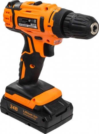 Аккумуляторная дрель-шуруповерт ВИХРЬ ДА-24Л-2К [72/14/18]