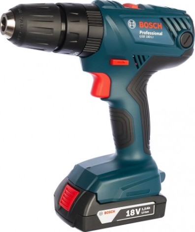 Аккумуляторный шуруповерт BOSCH GSB 180-LI ударная [06019F8320] 2х1,5 Ач