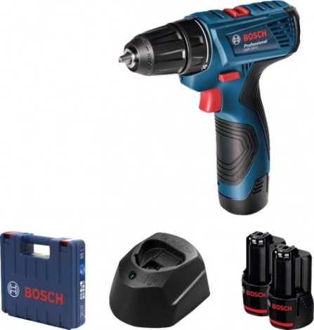 Аккумуляторный шуруповерт BOSCH GSR 120-LI [06019F7001] 2х1,5 Ач