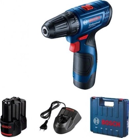 Аккумуляторный шуруповерт BOSCH GSR 120-LI [06019G8020] 2х2,0 Ач