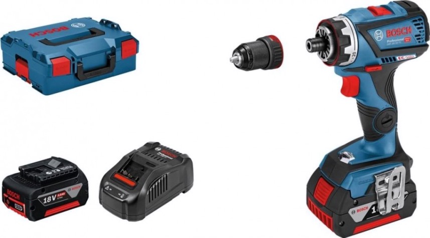 Аккумуляторный шуруповерт BOSCH GSR 18 V-60 FC GFA 18-M [06019G7101] 2х5,0 Ач