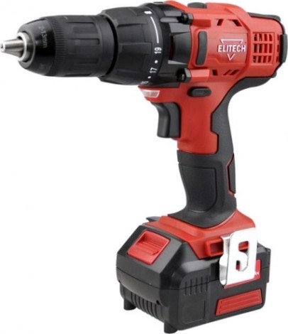 Аккумуляторный шуруповерт ELITECH ДА 18 ЛК2 (1,5Ач) [179143]
