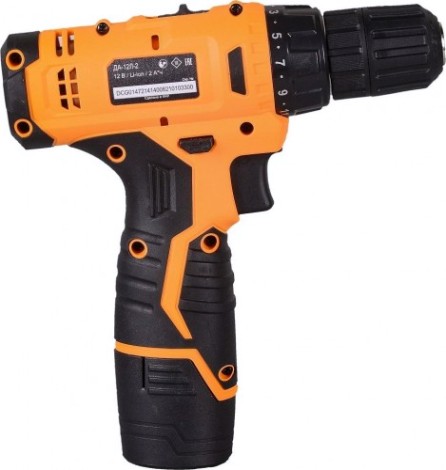 Аккумуляторный шуруповерт ВИХРЬ ДА-12Л-2 [72/14/14]