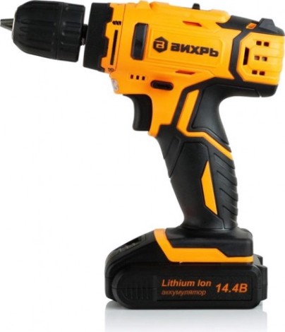 Аккумуляторный шуруповерт ВИХРЬ ДА-14,4Л-2К [72/14/8]