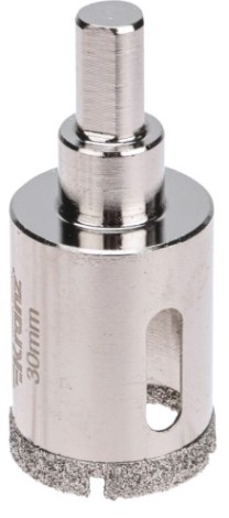 Алмазная коронка для мокрого сверления Kranz KR-92-0010 30мм по керамограниту с центров. сверлом