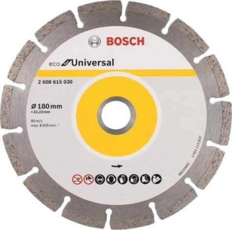 Алмазный диск универсальный BOSCH 180х22.2 мм ECO for Universal (уп.10шт) [2608615043]