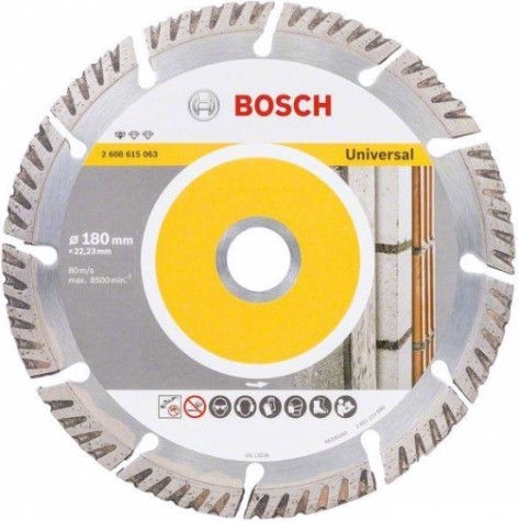 Алмазный диск универсальный BOSCH 180х22.2 мм Standart for Universal [2608615063]