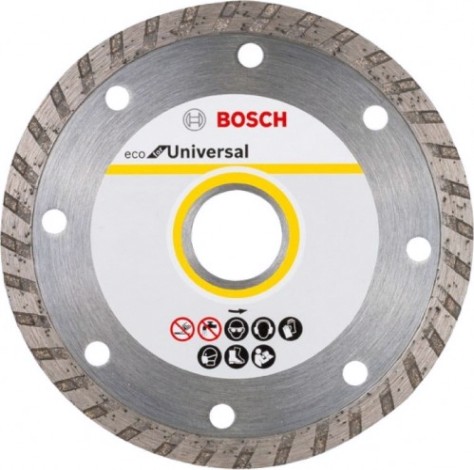 Алмазный диск универсальный BOSCH 230-22,23 мм 10шт ECO Univesal Turbo [2608615048]
