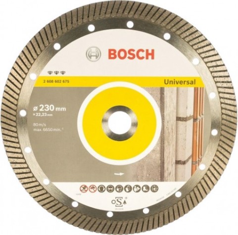 Алмазный диск универсальный BOSCH 230-22,23 мм Best for Universal Turbo [2608602675]