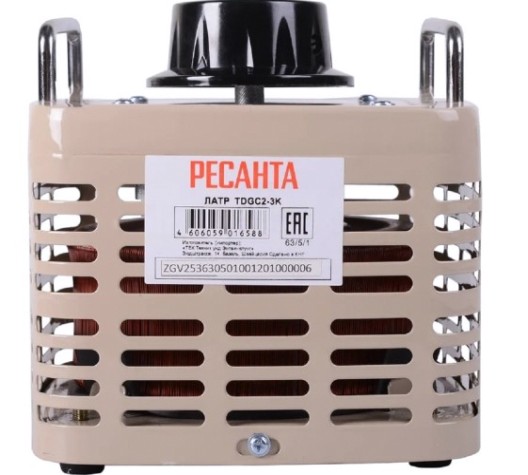 Автотрансформатор Ресанта TDGC2 - 3K однофазный (ЛАТР) [63/5/3]