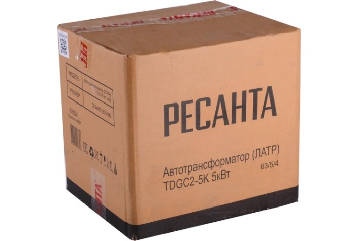 Автотрансформатор Ресанта TDGC2 - 5K однофазный (ЛАТР) [63/5/4]