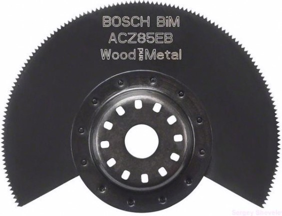 Биметаллическое сегментированное пильное полотно BOSCH 85 мм [2608661636]