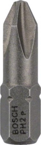 Бита для заворачивания BOSCH Extra Hard 25 мм PH2 3шт [2607001511]