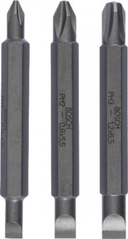 Бита для заворачивания BOSCH Extra Hard двусторонняя 60 мм S/PH 3шт [2607001746]