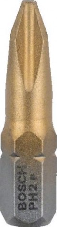 Бита для заворачивания BOSCH Max Grip 25 мм PH2 3шт [2607001546]