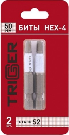 Бита для заворачивания TRIGGER 84978 ПРОФИ HEX-4 50мм (2шт.) [тов-151828]