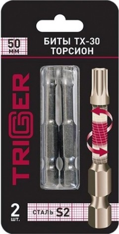 Бита для заворачивания TRIGGER 84987 ТОРСИОН TORX-30 50мм (2шт.) [тов-155929]