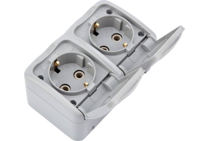 Блок розеток Kranz KR-78-0804 горизонтальный 2 (керамика) Mini OG IP54 Блок розеток Kranz KR-78-0804 горизонтальный 2 (керамика) Mini OG IP54