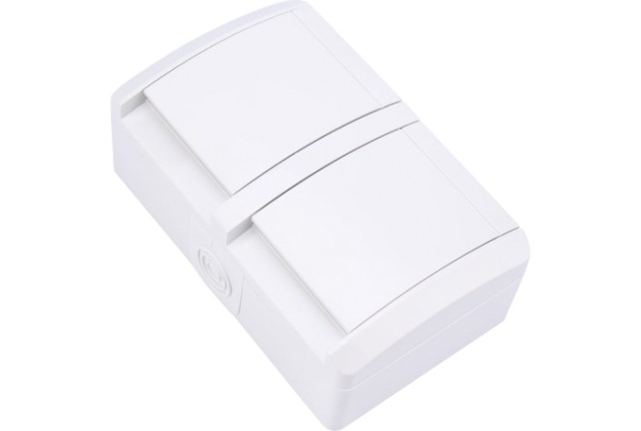 Блок розеток Kranz KR-78-0805 горизонтальный 2 INDUSTRIAL IP54 с зазем., о/у