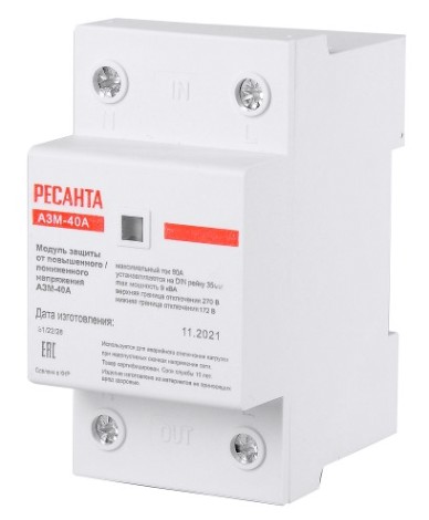 Блок защиты по напряжению Ресанта АЗМ-40А [61/22/28]