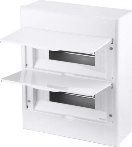 Бокс Kranz KR-11-0325 пластиковый ЩРН-П-24 IP41 белый (белая дв.)