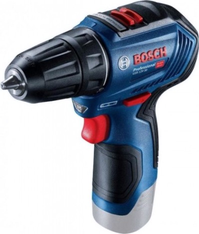 Дрель-шуруповерт аккумуляторная BOSCH GSB 12V-30 ударная, бесщеточная, без АКБ и ЗУ [06019G9102]