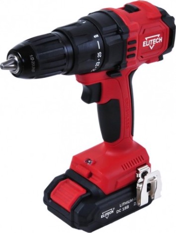 Дрель-шуруповерт аккумуляторная ELITECH ДА 18БЛ2 [198042]