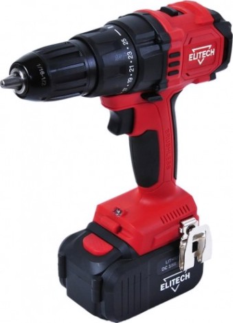 Дрель-шуруповерт аккумуляторная ELITECH ДА 18БЛ2 [198043]