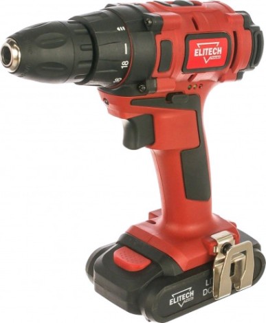Дрель-шуруповерт аккумуляторная ELITECH ДА 18СЛК2 [185389]