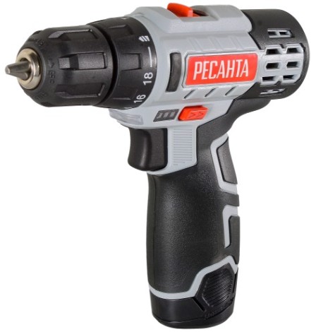 Дрель-шуруповерт аккумуляторная Ресанта ДА-12-2ЛК [75/14/2]