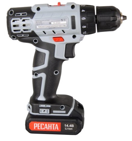 Дрель-шуруповерт аккумуляторная Ресанта ДА-14-2ЛК [75/14/4]