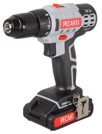 Дрель-шуруповерт аккумуляторная Ресанта ДА-20-2ЛК [75/14/11]