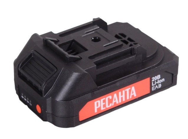 Дрель-шуруповерт аккумуляторная Ресанта ДА-20-2ЛК- БП (2,0 А/ч) (бесщеточный двигатель, 70Нм) [75/14/15]