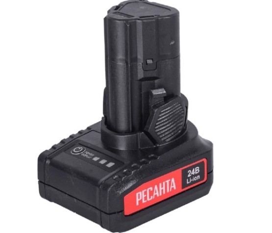 Дрель-шуруповерт аккумуляторная Ресанта ДА-24-2ЛК-У [75/14/8]