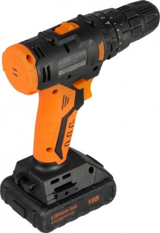 Дрель-шуруповерт аккумуляторная ВИХРЬ ДА-18Л-2К/Б (бесщеточный двигатель) [72/14/22]