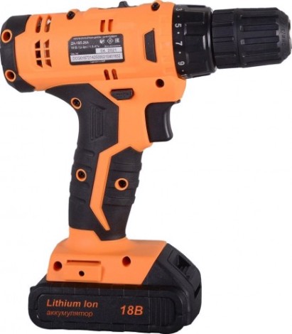 Дрель-шуруповерт аккумуляторная ВИХРЬ ДА-18Л-2КА [72/14/25]