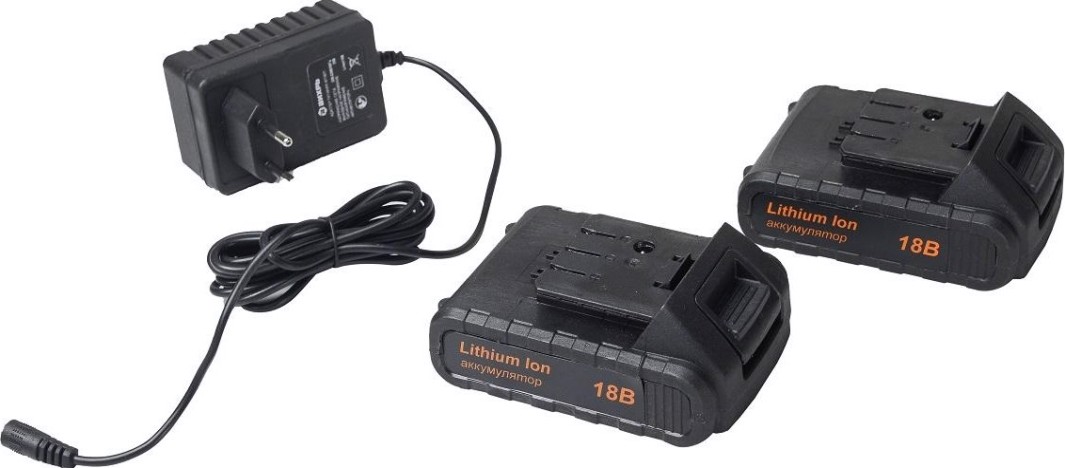 Дрель-шуруповерт аккумуляторная ВИХРЬ ДА-18Л-2КУ/Б (бесщеточный двигатель) [72/14/23]