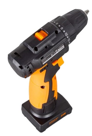 Дрель-шуруповерт аккумуляторная ВИХРЬ ДА-24Л-2К/Б (бесщеточный двигатель) [72/14/24]