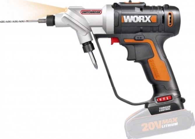 Дрель-шуруповерт аккумуляторная Worx Switchdriver WX176.9 без АКБ и ЗУ [WX176.9]