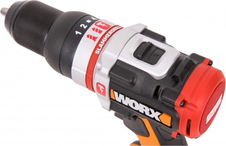 Дрель-шуруповерт аккумуляторная Worx WX354 ударная, бесщеточная