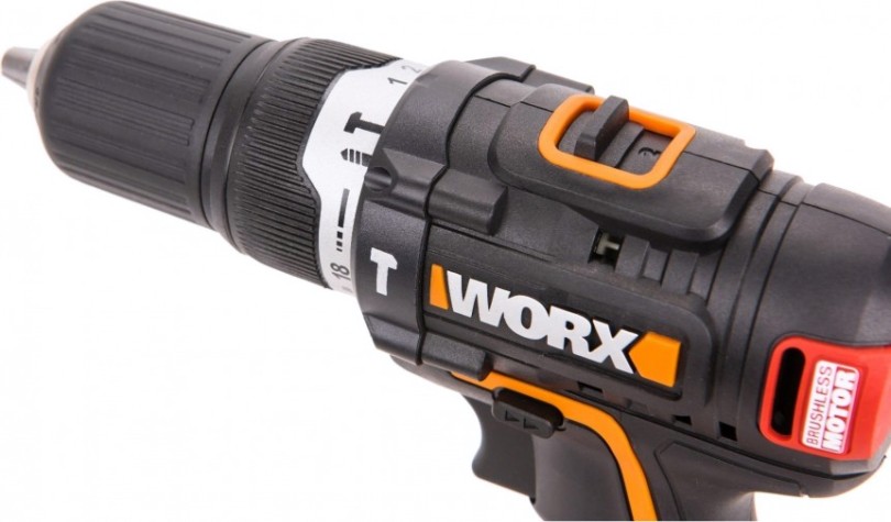 Дрель-шуруповерт аккумуляторная Worx WX367 ударная, бесщеточная