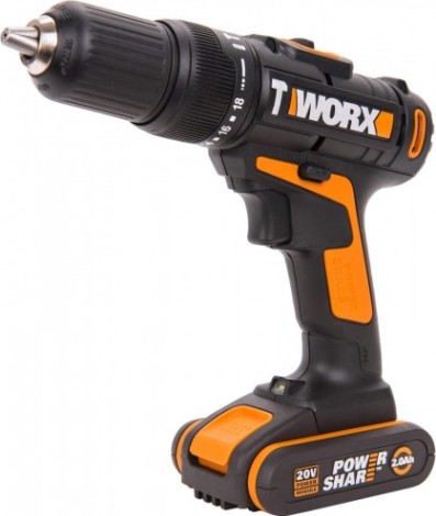 Дрель-шуруповерт аккумуляторная Worx WX371.1 ударная